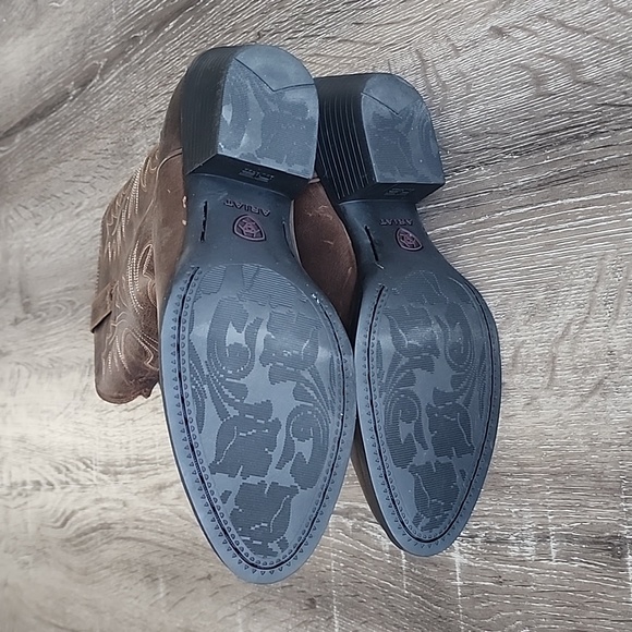 NEW! ARIAT Style 15725 Heritage Boots Dark Brown Distressed Size 5.5 - Picture 12 of 13